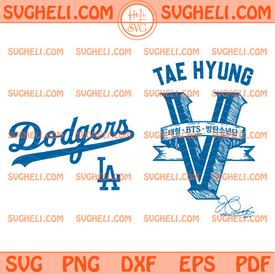 LA Dogers Tae Hyung V BTS Svg BTS V Taehyung LA Dodgers Svg
