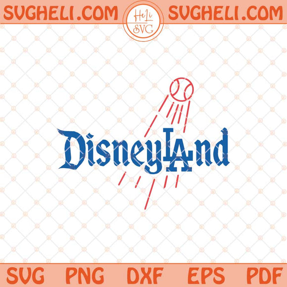 LA Mickey Dodgers Baseball Svg Disneyland LA Dodgers Svg Png Dxf Eps Files