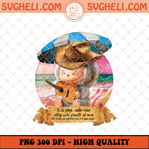 Labubu A Mi Playa Nadie Viene Png Labubu Norteño Png Sublimation Files