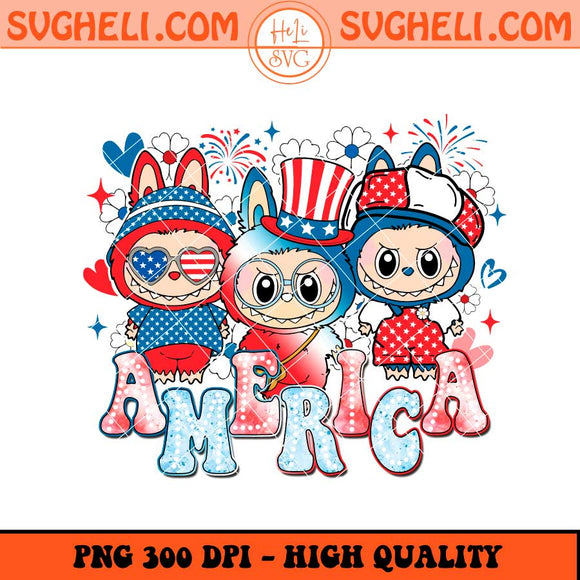Labubu American Png Labubu USA Png Labubu Fourth of July Png Sublimation Files
