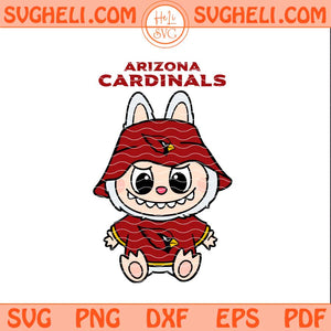 Labubu Arizona Cardinals Football Svg Labubu Football Svg Png Dxf Eps Pdf Files