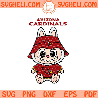 Labubu Arizona Cardinals Football Svg Labubu Football Svg Png Dxf Eps Pdf Files