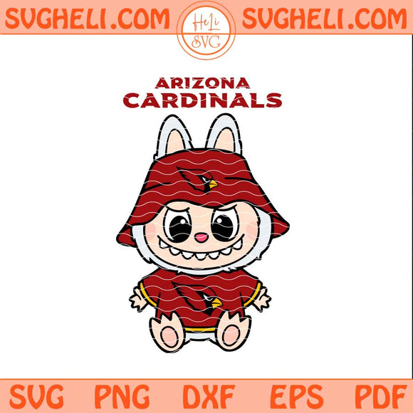 Labubu Arizona Cardinals Football Svg Labubu Football Svg Png Dxf Eps Pdf Files