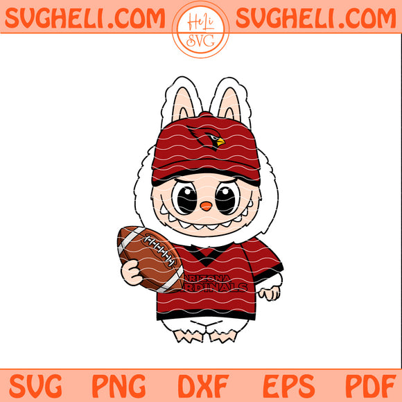 Labubu Arizona Cardinals NFL Svg Labubu Cardinals NFL Svg Png Dxf Eps Pdf Files
