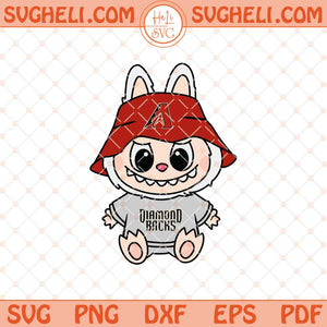 Labubu Arizona Diamondbacks Svg Labubu MLB Baseball Svg Png Dxf Eps Files