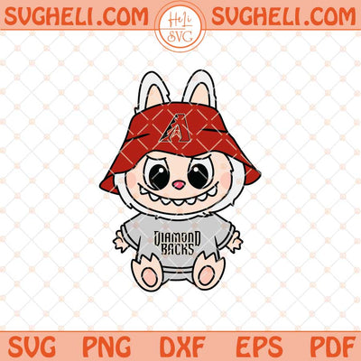 Labubu Arizona Diamondbacks Svg Labubu MLB Baseball Svg Png Dxf Eps Files
