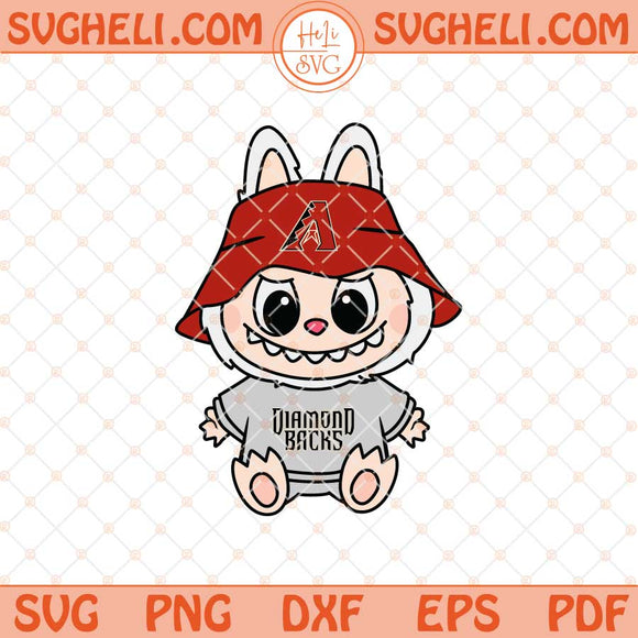 Labubu Arizona Diamondbacks Svg Labubu MLB Baseball Svg Png Dxf Eps Files
