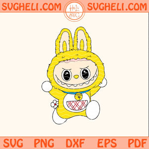 Labubu As Dorami Svg Cute Labubu Svg Cartoon Doraemon Svg Png Dxf Eps Files