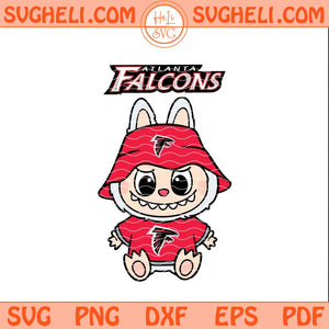 Labubu Atlanta Falcons Football Svg Labubu Football Svg Png Dxf Eps Pdf Files
