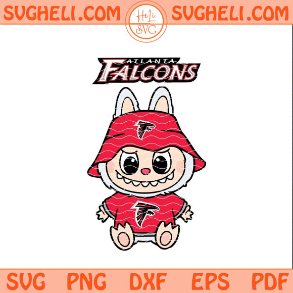Labubu Atlanta Falcons Football Svg Labubu Football Svg Png Dxf Eps Pdf Files