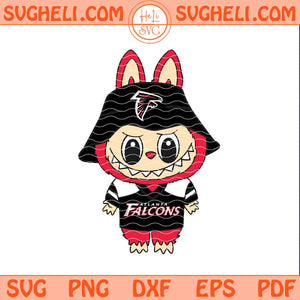 Labubu Atlanta Falcons Football Svg Labubu NFL Svg Png Dxf Eps Files