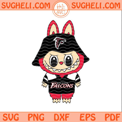 Labubu Atlanta Falcons Football Svg Labubu NFL Svg Png Dxf Eps Files