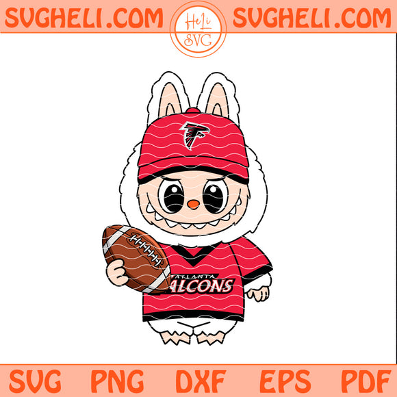 Labubu Atlanta Falcons NFL Svg Labubu Falcons NFL Svg Png Dxf Eps Pdf Files