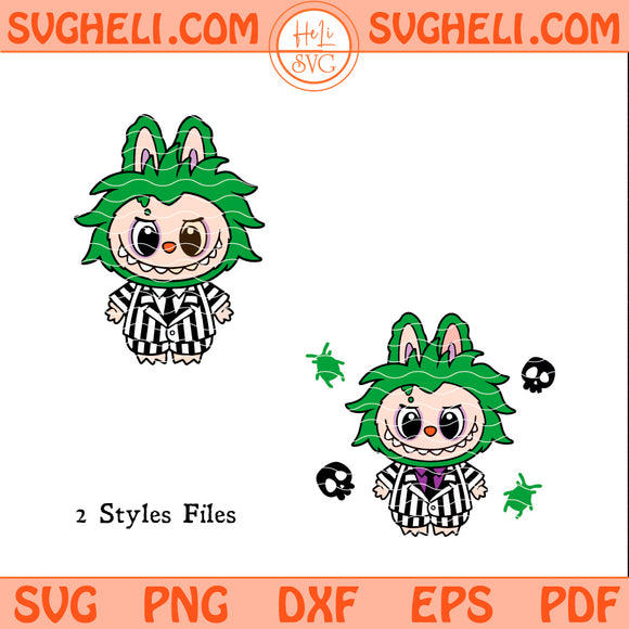 Labubu Beetlejuice Svg The Monsters Beetlejuice Svg Png Dxf Eps Pdf Files