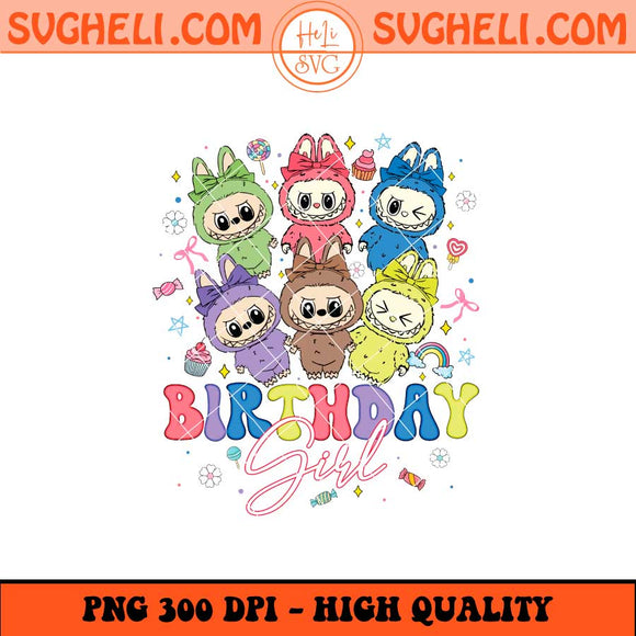 Labubu Birthday Png Cute Labubu The Monsters Png Labubu Png Sublimation Files