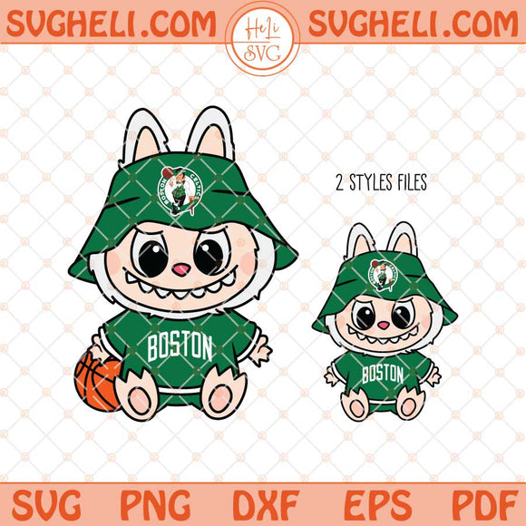 Labubu Boston Celtics Basketball Svg Boston Celtics Svg Png Dxf Eps Files