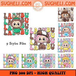 Labubu Bundle Png Cute Labubu Png Labubu The Monster Png Sublimation Files