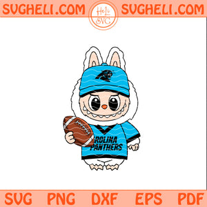 Labubu Carolina Panthers NFL Svg Labubu Panthers NFL Svg Png Dxf Eps Pdf Files