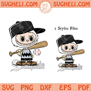 Labubu Charlie Brown Chicago White Sox Baseball Svg Png Dxf Eps Files