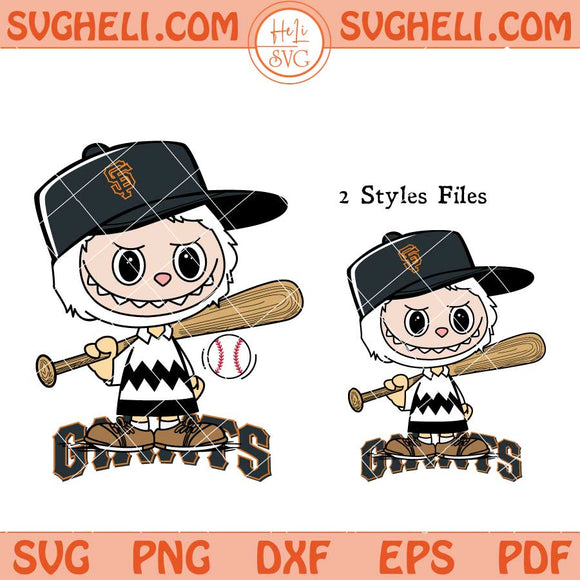 Labubu Charlie Brown San Francisco Giants Baseball Svg Png Dxf Eps Files