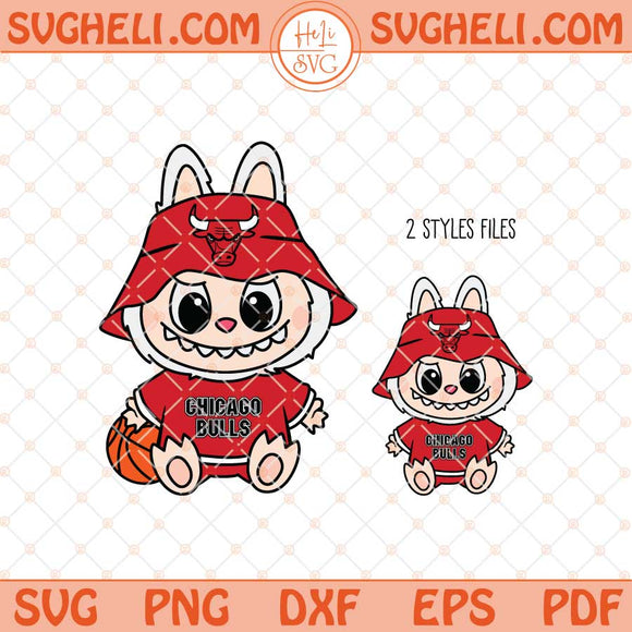 Labubu Chicago Bulls Basketball Svg Chicago Bulls Svg Png Dxf Eps Files