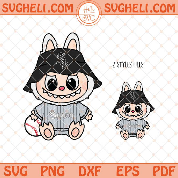 Labubu Chicago White Sox Svg Labubu MLB Baseball Svg Png Dxf Eps Files