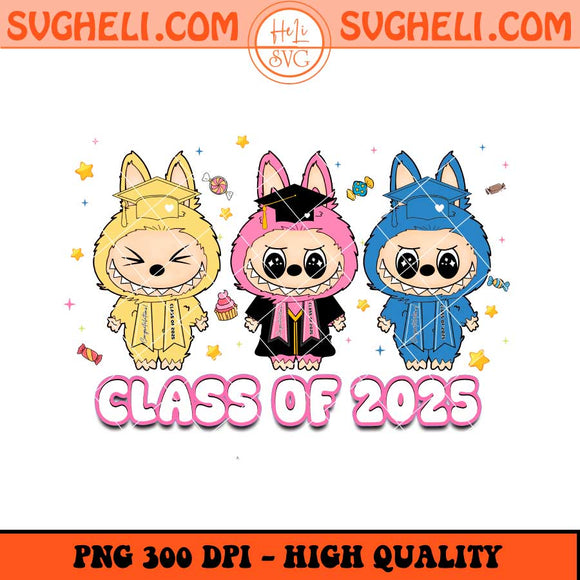 Labubu Senior Png Labubu Graduation 2025 Png Labubu Png Sublimation Files