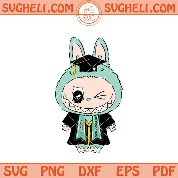 Labubu Class Of 2025 Svg Labubu Graduate Svg Cute Labubu Svg Png Dxf Eps