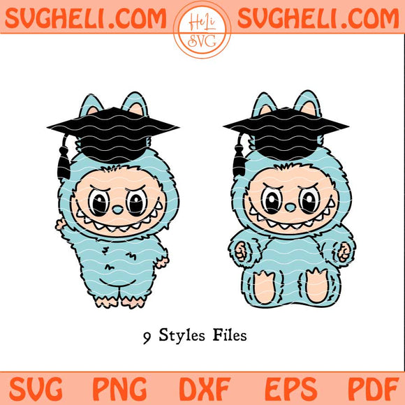 Labubu Class of 2026 Svg Labubu Senior 2026 Svg Png Dxf Eps Files