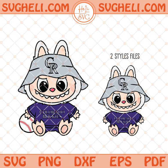Labubu Colorado Rockies Svg Labubu MLB Baseball Svg Png Dxf Eps Files