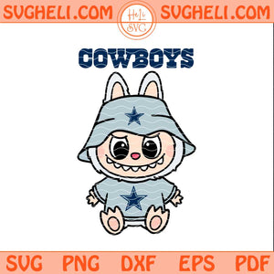 Labubu Dallas Cowboys Football Svg Labubu Football Svg Png Dxf Eps Pdf Files