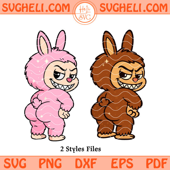 Labubu Funny Booty Svg Labubu Booty Svg Cute Labubu Svg Png Dxf Eps Files