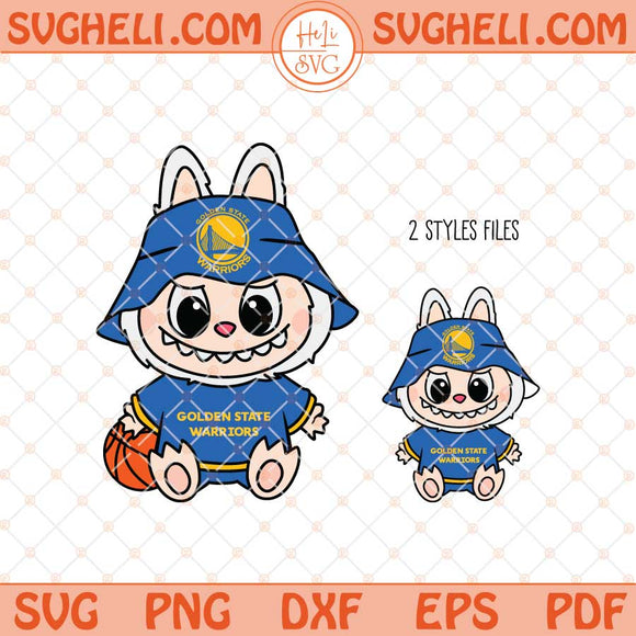 Labubu Golden State Warriors Basketball Svg Basketball Svg Png Dxf Eps Files