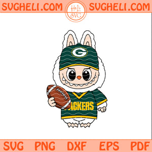 Labubu Green Bay Packers NFL Svg Labubu Packers NFL Svg Png Dxf Eps Pdf Files