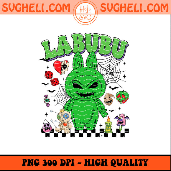 Labubu Green Horror Png Labubu Halloween Png Labubu Png