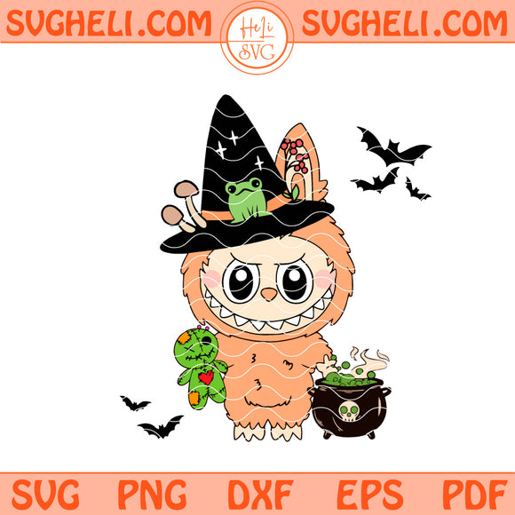 Labubu Halloween Svg Cute Labubu Monster Halloween Svg Png Dxf Eps Files