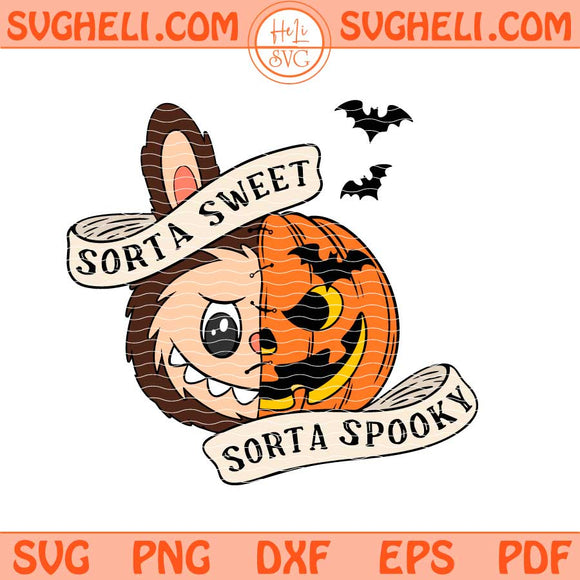 Labubu Halloween Svg Labubu Svg Sorta Sweet Sorta Spooky Svg Png Dxf Eps Files
