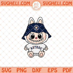 Labubu Houston Astros Svg Labubu Baseball Svg Astros Svg Png Dxf Eps Files