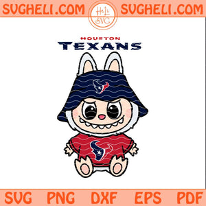 Labubu Houston Texans Football Svg Labubu Football Svg Png Dxf Eps Pdf Files