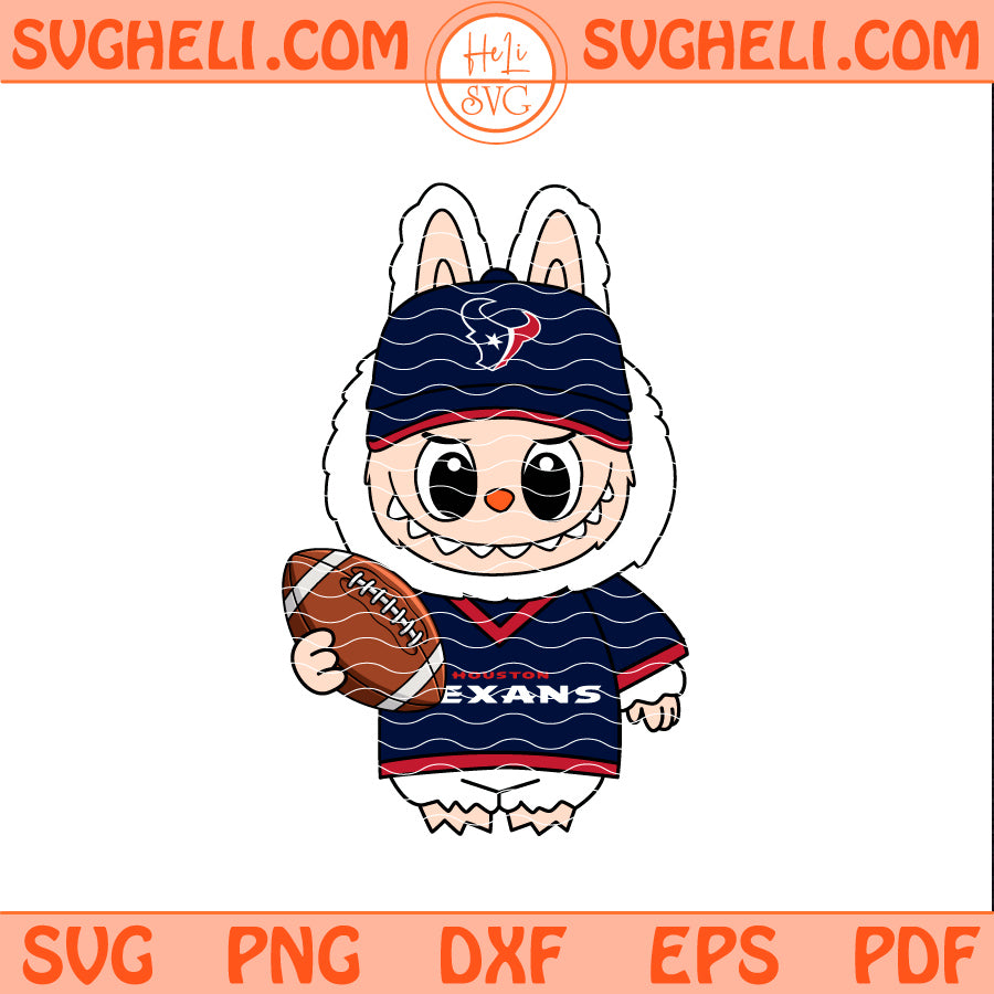 Labubu Houston Texans NFL Svg Labubu Texans NFL Svg