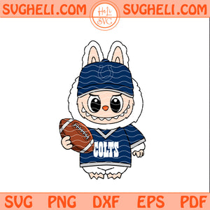 Labubu Indianapolis Colts NFL Svg Labubu Colts NFL Svg Png Dxf Eps Pdf Files