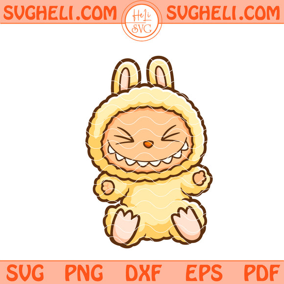 Labubu Inspired Holographic Svg Labubu Svg The Monsters Svg Png Dxf Eps Files