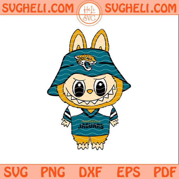 Labubu Jacksonville Jaguars Football Svg Labubu NFL Svg Png Dxf Eps Files
