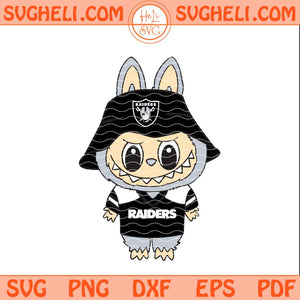 Labubu Las Vegas Raiders Football Svg Labubu NFL Svg Png Dxf Eps Files