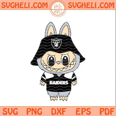Labubu Las Vegas Raiders Football Svg Labubu NFL Svg Png Dxf Eps Files