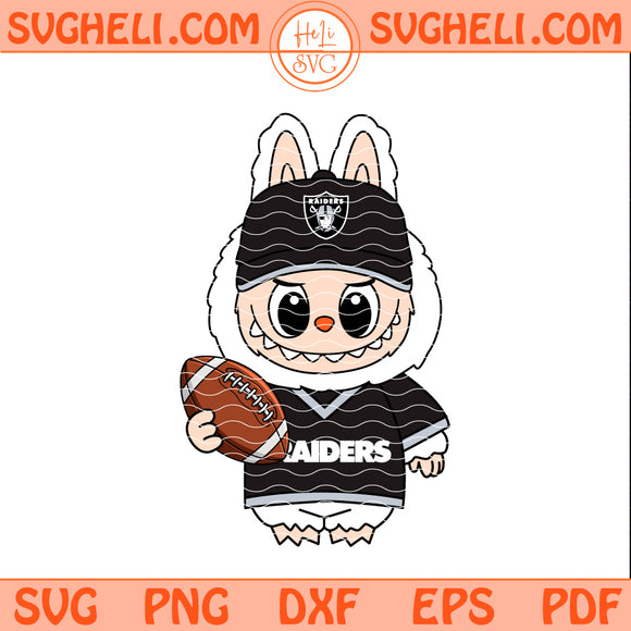 Labubu Las Vegas Raiders NFL Svg Labubu Raiders NFL Svg Png Dxf Eps Pdf Files