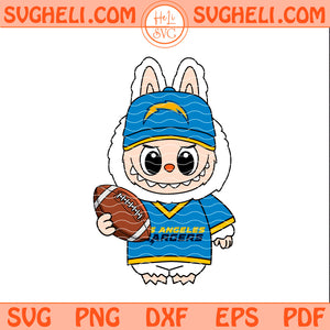 Labubu Los Angeles Chargers NFL Svg Labubu Chargers NFL Svg Png Dxf Eps Pdf Files