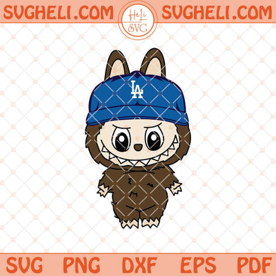 Labubu Los Angeles Dodgers Svg LA Dodgers Labubu MLB Svg Png Dxf Eps Files