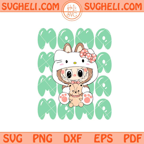 Labubu Mama Svg Labubu Mom Mothers Day Svg Mama Svg Png Dxf Eps Files