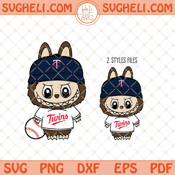 Labubu Minnesota Twins Baseball Svg Labubu MLB Svg Png Dxf Eps Files
